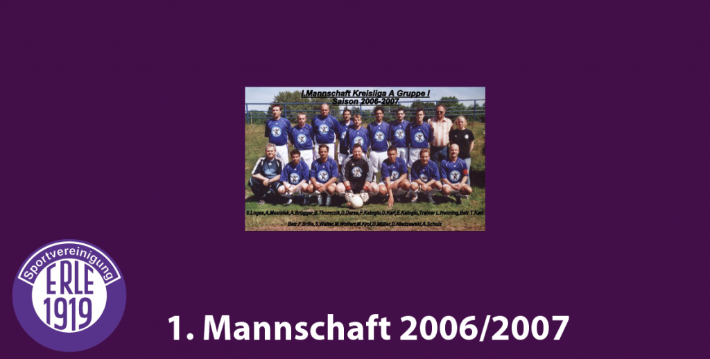 1 Mannschaft 2006/2007